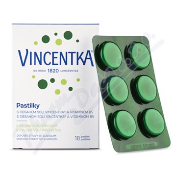 Vincentka Pastilky bylinné 18ks