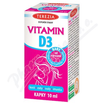 TEREZIA Vitamin D3 baby od narození 400 IU 10ml