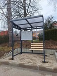 Autobusová zastávka Atlanta - Komůrkový polykarbonát, Ne, 2m