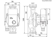 Elektronické oběhové čerpadlo Wilo Yonos PICO1.0 30/1-6 (4248089)