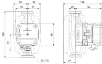 Elektronické oběhové čerpadlo Grundfos ALPHA1L 25-60 130mm (99160583)