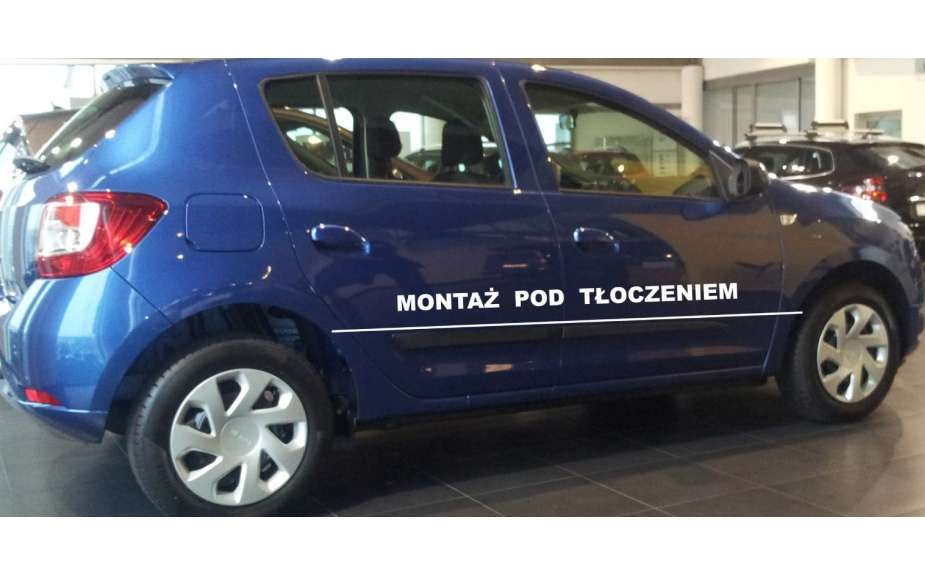 Ochranné boční lišty na dveře, Dacia Sandero II, 2013->