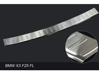 Nerezový kryt hrany nárazníku/kufru, BMW X3/F25, 8/2014->