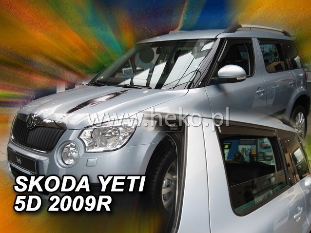 Ofuky oken Škoda Yeti 5dv od r.v. 2009 přední + zadní