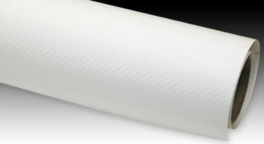 Carbonová fólie bílá matná 3D plastická 150x180cm