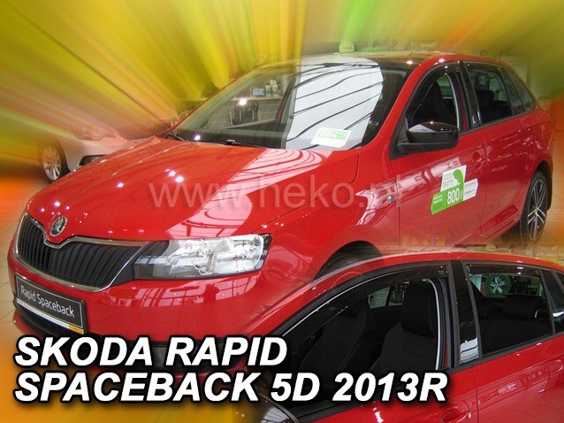Ofuky oken Škoda Rapid Spaceback 5dv od r.v. 2012 přední+zadní