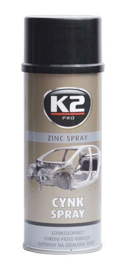 K2 ZINC SPRAY 400 ml - zinkový sprej (antikorozní údržba) , L350