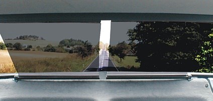 Sluneční rolety na okno do auta 2 kusy černé na sklo šířka 45cm