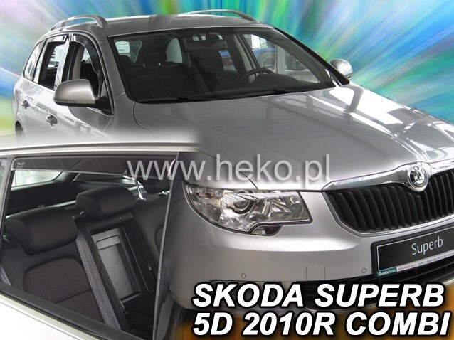 Ofuky oken Škoda Superb II Combi od roku 2009 přední + zadní sada