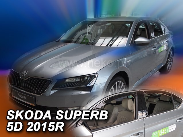 Ofuky oken Škoda Superb III Liftback 5dv od r.v. 2015 přední + zadní