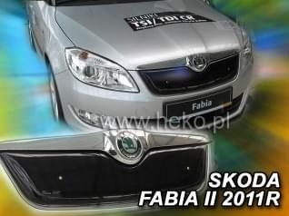 Zimní clona - kryt chladiče, Škoda Fabia II, 2010->2015, HB, Combi, (horní)