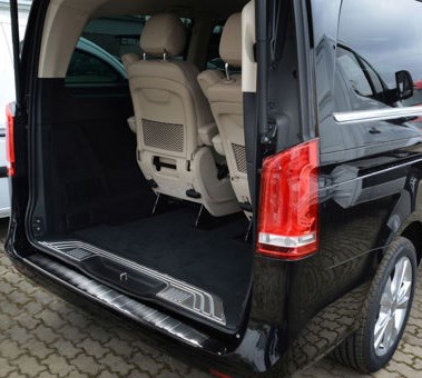 Nerezový kryt hrany nárazníku/kufru, Mercedes V klasa, 2014->