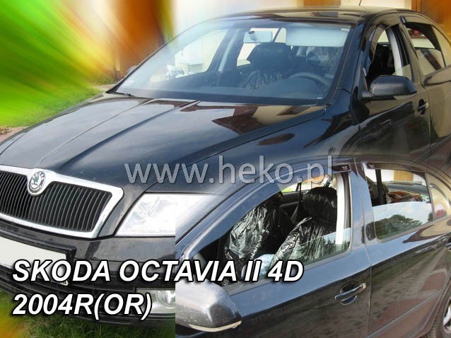 Ofuky oken Škoda Octavia II Limousine r.v. 2004-2013 přední+ zadní