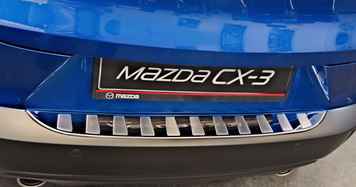Nerezový kryt hrany nárazníku, Mazda CX-3, 2015-, SUV