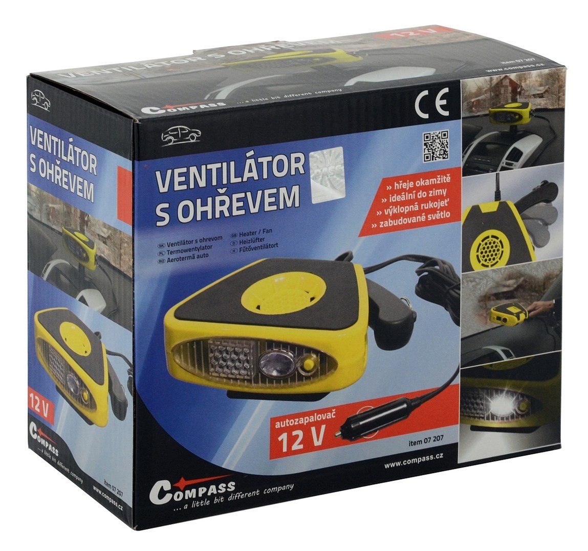 Ventilátor s ohřevem FROST 3in1 12V, 07207