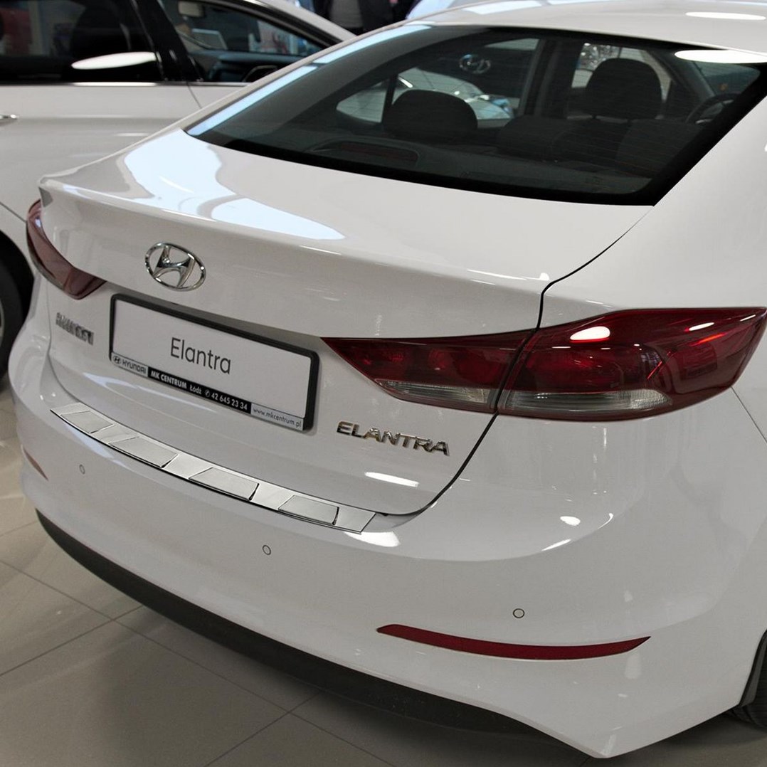 Nerezový kryt hrany nárazníku, Hyundai Elantra V, 2010-2016, Sedan