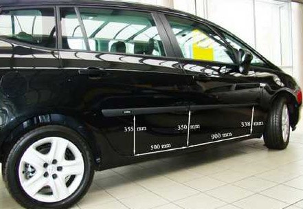 Ochranné boční lišty na dveře, Opel Zafira Tourer, 2012->