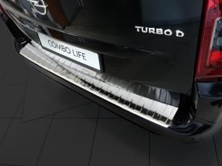 Nerezový kryt hrany nárazníku/kufru, Opel Combo E/Live, 2018-