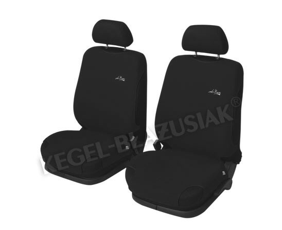 Autopotahy triko černé do auta s bočními AIRBAGY 2 ks přední pro airbag