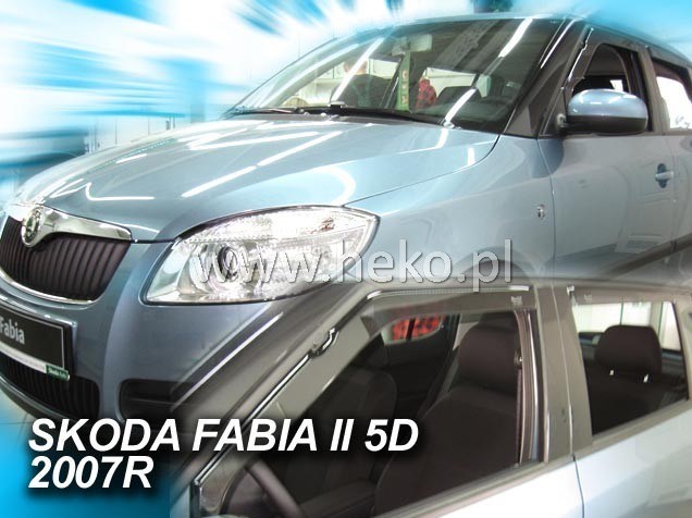 Plexi Škoda Fabia II 4D 07R (1265)