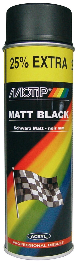 Motip Akrylový lak, černý matný, 500 ml