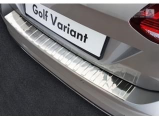Nerezový kryt hrany nárazníku/kufru, VW Golf VII, 2017->, variant, po faceliftu