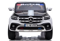 Mercedes  Benz X-Class 4x4, dvoumístný pick up POLICIE  s 2.4G DO, plynulým rozjezdem,USB,Mp4 přehrávač, čalouněním, EVA koly