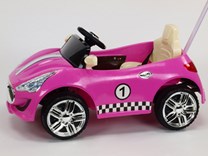 Dětské el. autíčko s RC a ovládací tyčí - GTR88A.pink