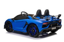 Dětské elektrické licenční  Lamborghini Aventador SVJ Roadster pro 2 děti  MODEL 2023 - modré