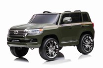 Dětské elektrické licenční  autíčko TOYOTA LAND CRUISER -  lakovaná barva Army zelená