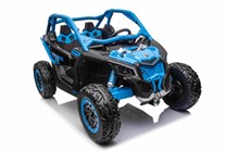 Dětská elektrická buggy Can-Am Maverick X RS Turbo RR model 2024 - modrá