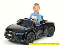 Dětské el. autíčko Audi R8 Spyder s 2.4G DO černá