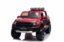 Dětský. elektrický pick-up Ford Raptor  pro 2 děti v  červené lakované barvě