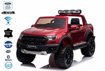 Dětský. elektrický pick-up Ford Raptor  pro 2 děti v  červené lakované barvě