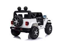 Dětský elektrický licenční Jeep Rubicon 4x4,  model 2023 -  bílé