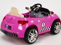 Dětské el. autíčko s RC a ovládací tyčí - GTR88A.pink