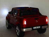 Mercedes – Benz X-Class 4x4, dvoumístný pick up s 2.4G DO, plynulým rozjezdem,USB,Mp4 přehrávač, čalouněním, EVA koly  XMX606.black