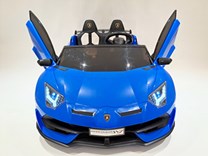 Dětské elektrické licenční  Lamborghini Aventador SVJ Roadster pro 2 děti  MODEL 2023 - modré