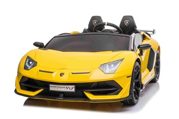 Dětské elektrické licenční  Lamborghini Aventador SVJ Roadster 24V pro 2 děti  MODEL2024 - žluté