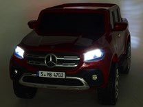 Mercedes – Benz X-Class 4x4, dvoumístný pick up s 2.4G DO, plynulým rozjezdem,USB,Mp4 přehrávač, čalouněním, EVA koly  XMX606.black