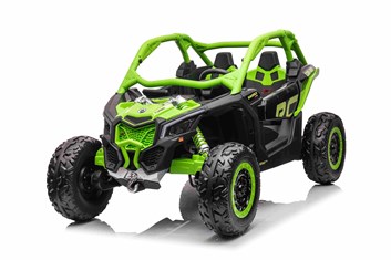 Dětská elektrická buggy Can-Am Maverick X RS Turbo RR model 2024 - zelená