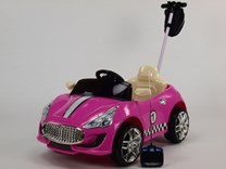 Dětské el. autíčko s RC a ovládací tyčí - GTR88A.pink