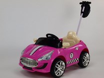 Dětské el. autíčko s RC a ovládací tyčí - GTR88A.pink