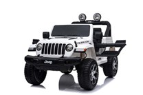 Dětský elektrický licenční Jeep Rubicon 4x4,  model 2023 -  bílé