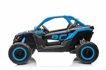 Dětská elektrická buggy Can-Am Maverick X RS Turbo RR model 2024 - modrá