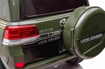 Dětské elektrické licenční  autíčko TOYOTA LAND CRUISER -  lakovaná barva Army zelená