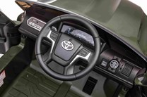 Dětské elektrické licenční  autíčko TOYOTA LAND CRUISER -  lakovaná barva Army zelená