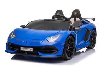 Dětské elektrické licenční  Lamborghini Aventador SVJ Roadster 24V pro 2 děti  MODEL 2024 - modré