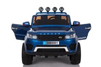 Dětský dvoumístný elektrický policejní vůz Rover s 2,4G DO  , lakovaný modrý