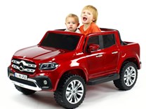 Mercedes – Benz X-Class 4x4, dvoumístný pick up s 2.4G DO, plynulým rozjezdem,USB,Mp4 přehrávač, čalouněním, EVA koly  XMX606.black